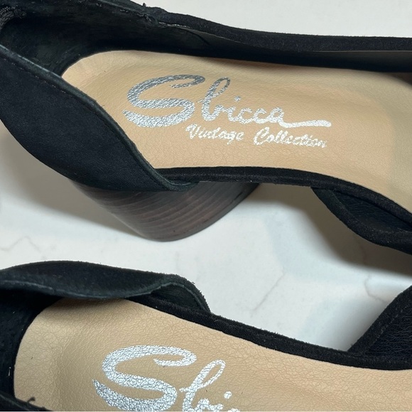 NIB Sbicca Black Suede Violin Mules 8 - Picture 8 of 15